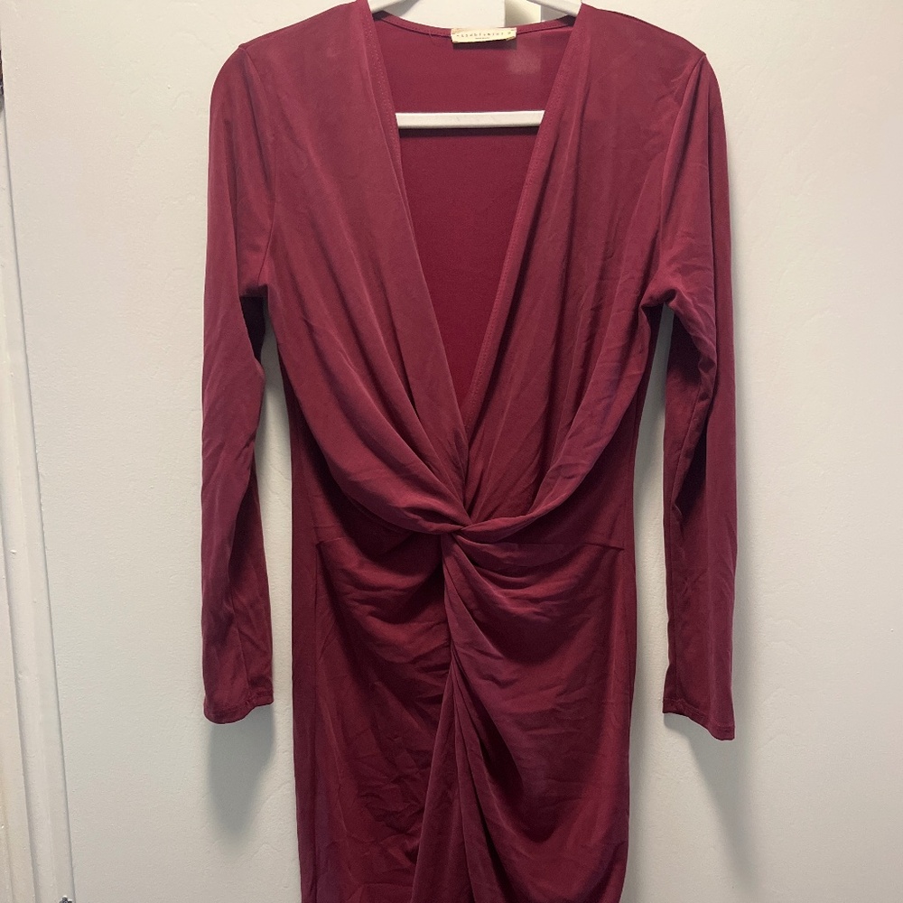 Beautiful Burgundy Cocktail Dress